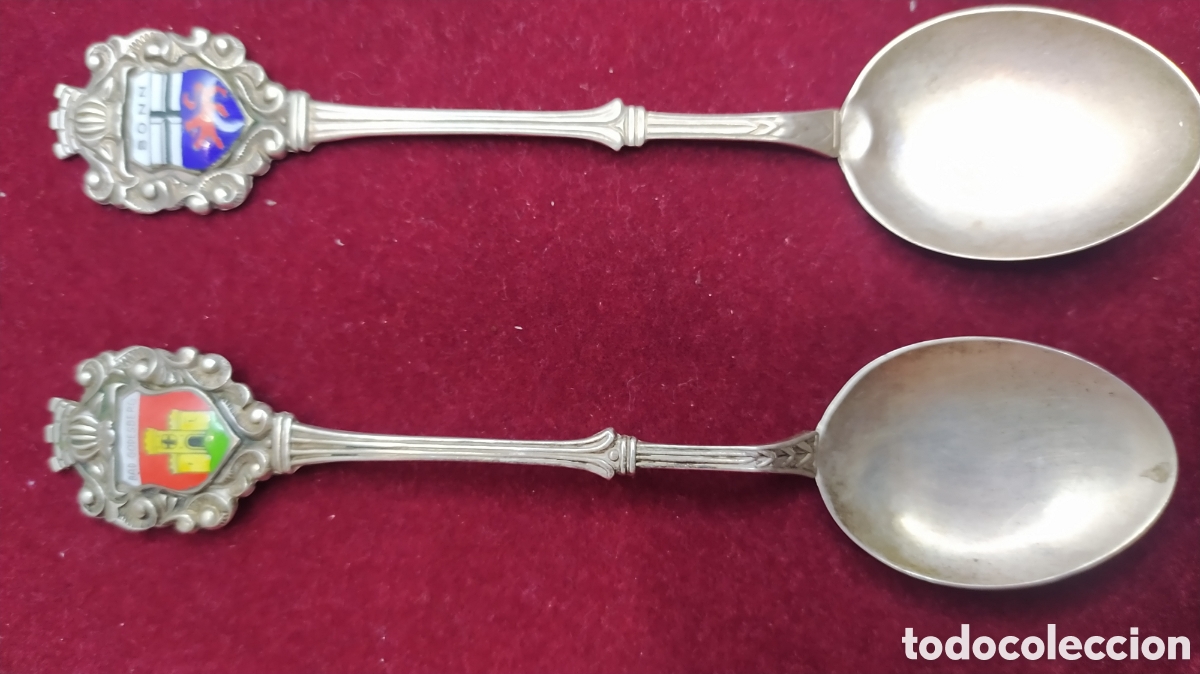 Antig&uuml;edades: Cucharillas de colecci&oacute;n de plata 800 - Foto 15
