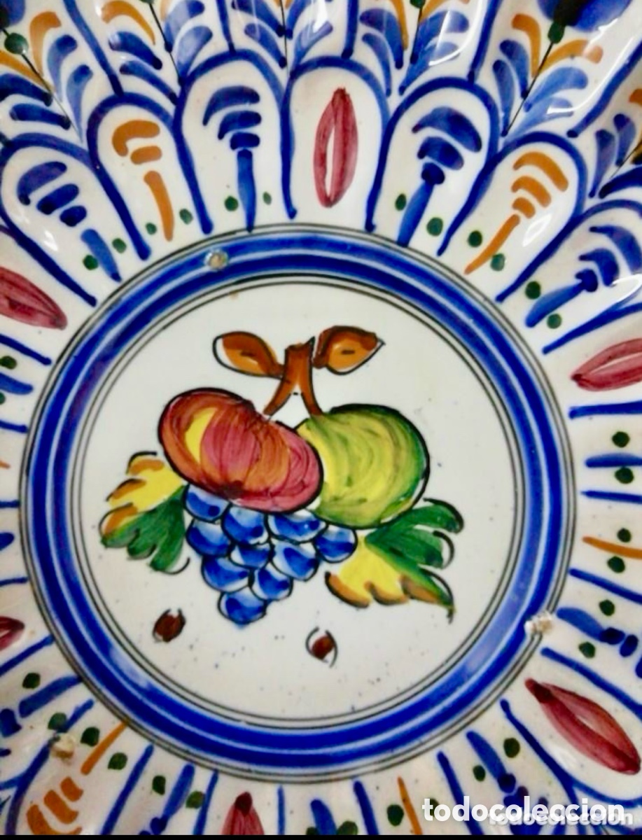 Antig&uuml;edades: PLATO CER&Aacute;MICA TALAVERA - Foto 3