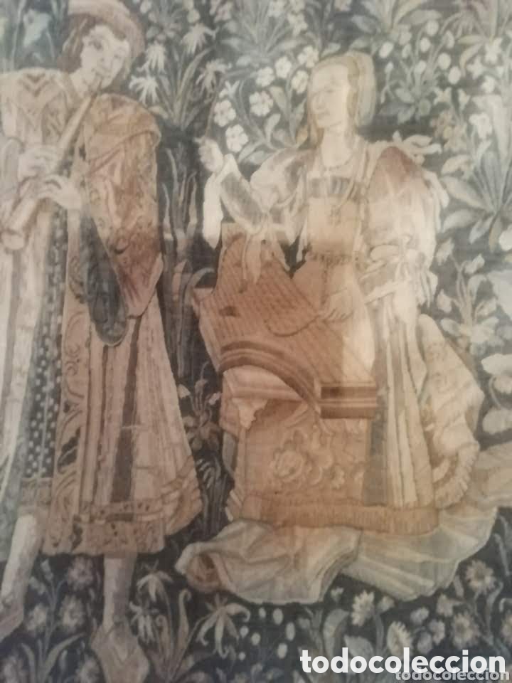 Antig&uuml;edades: Tapiz tipos medievales - Foto 2