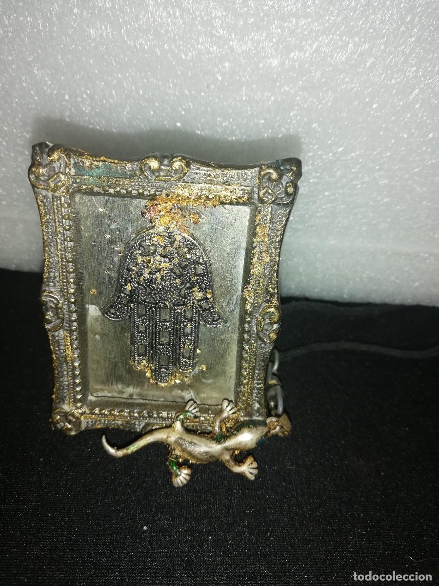 Antig&uuml;edades: marco de plata co mano de fatima - Foto 1