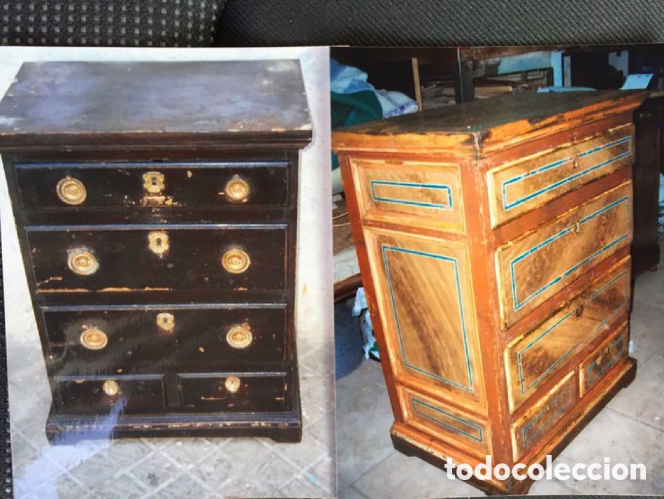 Antig&uuml;edades: C&oacute;moda policromada S.XVIII - Foto 3