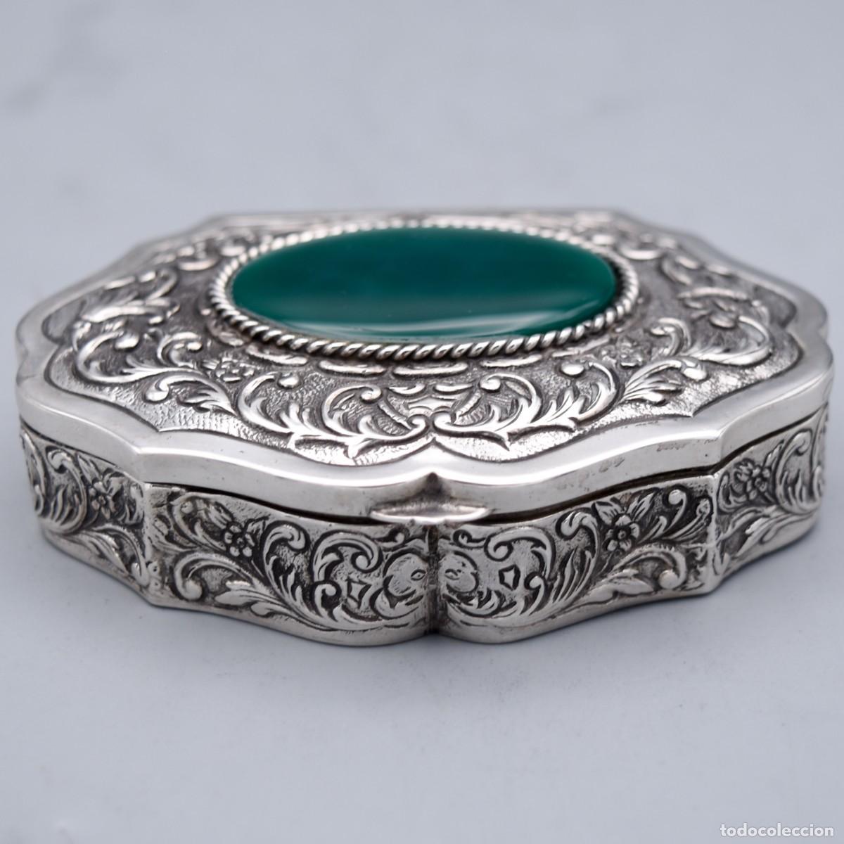 Antig&uuml;edades: Caja de colecci&oacute;n de plata maciza - Foto 5