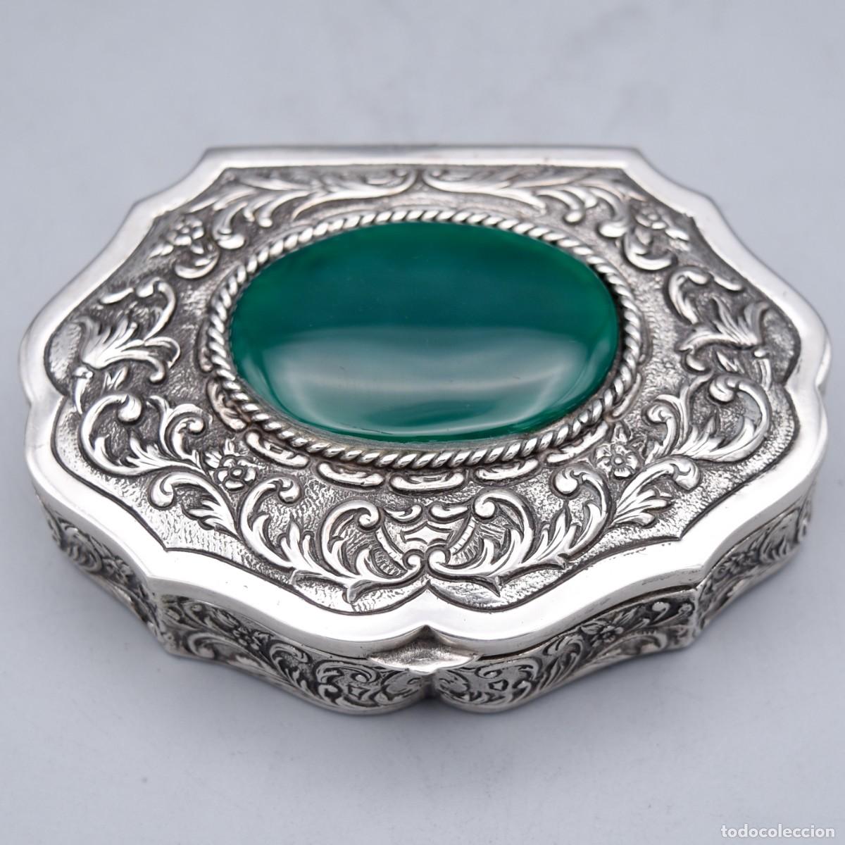 Antig&uuml;edades: Caja de colecci&oacute;n de plata maciza - Foto 7