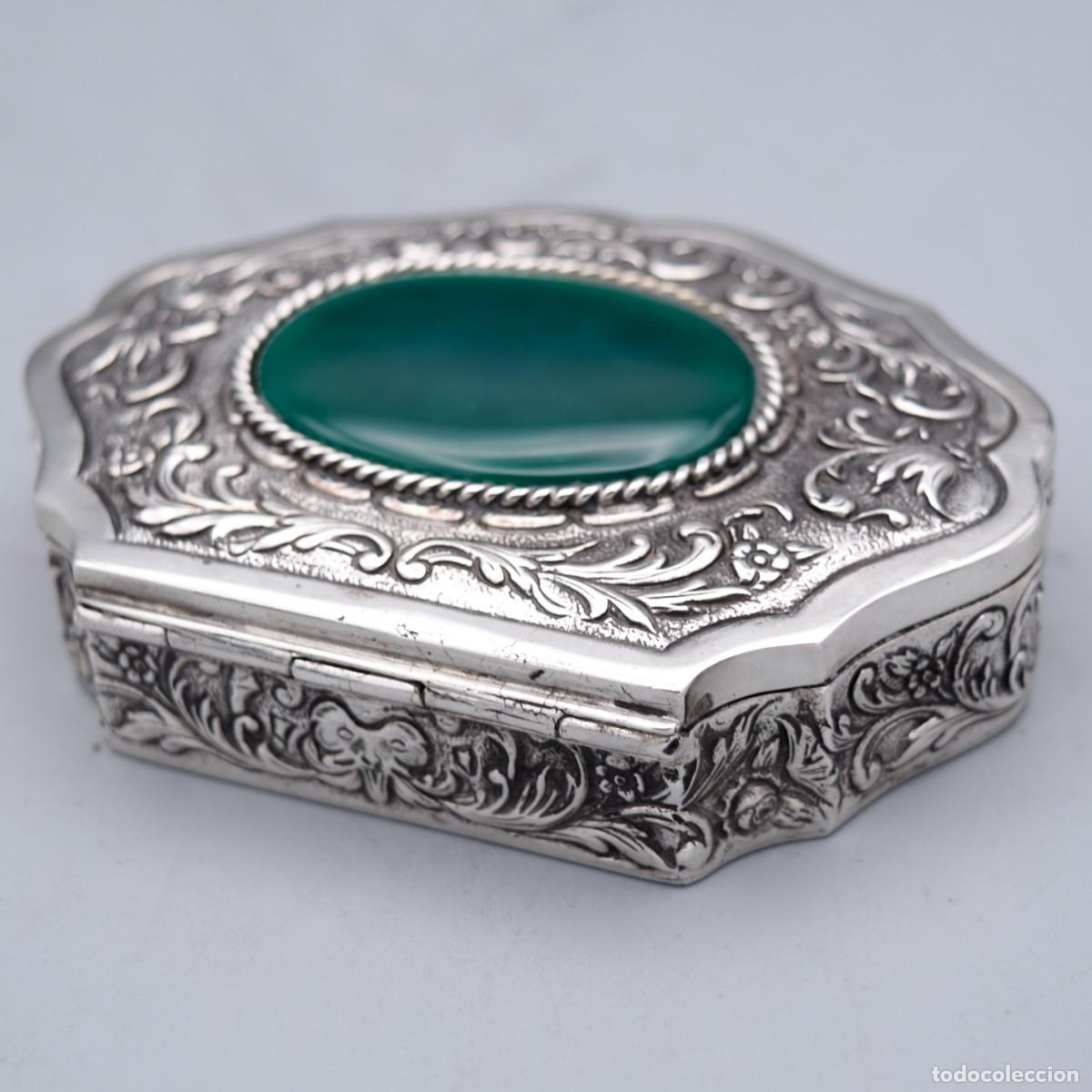 Antig&uuml;edades: Caja de colecci&oacute;n de plata maciza - Foto 9