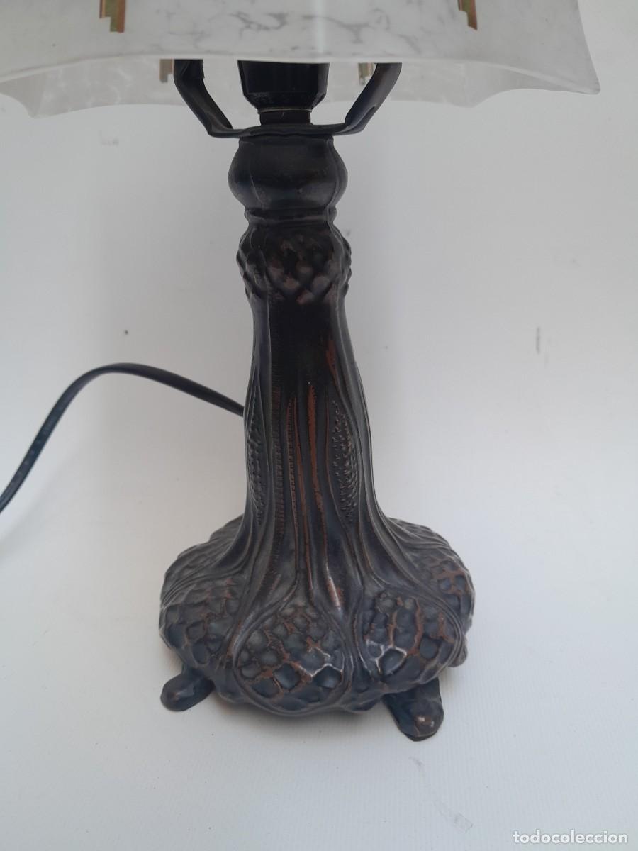 Antig&uuml;edades: lampara de mesa- - Foto 3