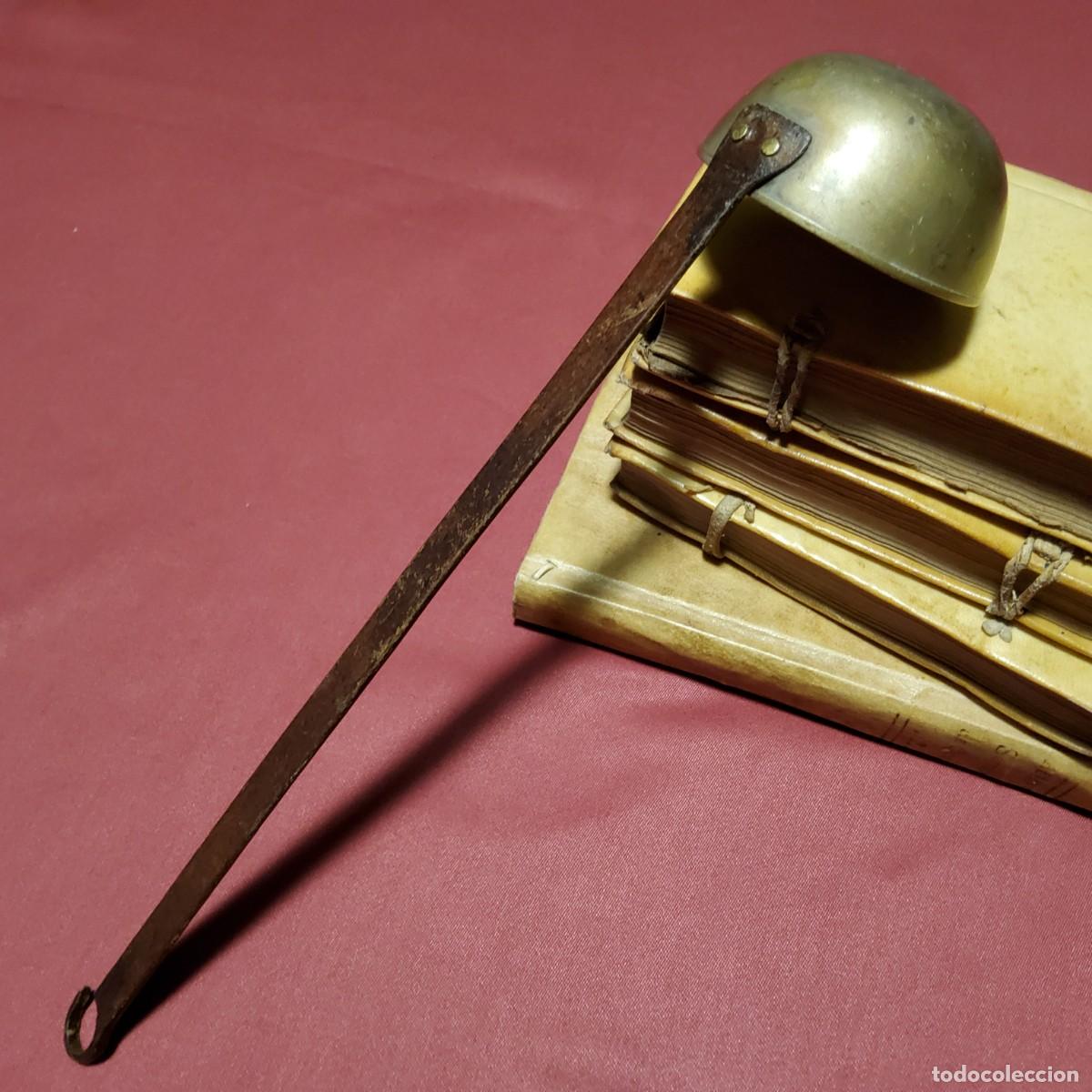 Antig&uuml;edades: ANTIGUO CAZO DE BRONCE Y HIERRO FORJADO - Foto 3