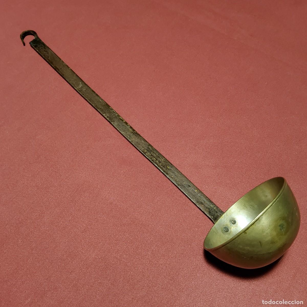 Antig&uuml;edades: ANTIGUO CAZO DE BRONCE Y HIERRO FORJADO - Foto 6