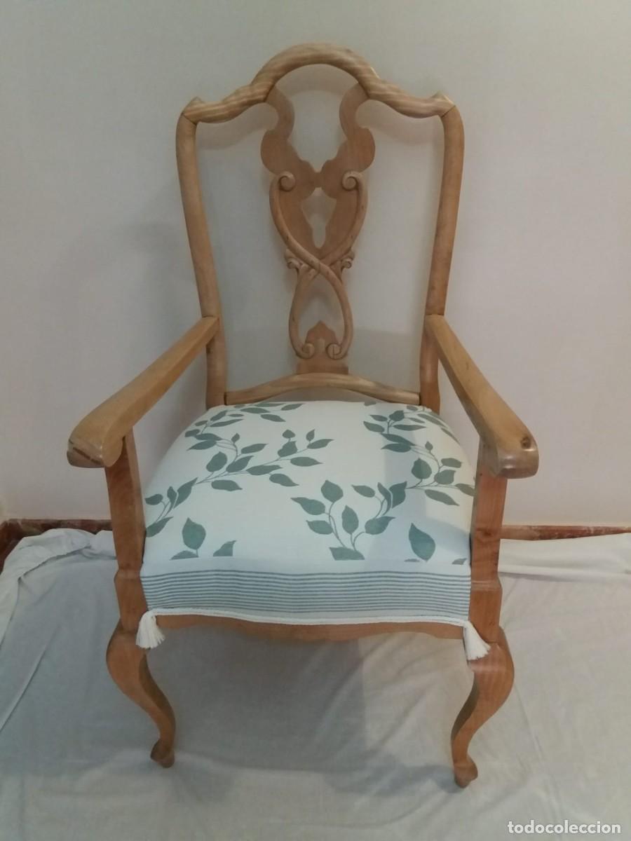 Antig&uuml;edades: Sill&oacute;n de madera maciza - Foto 2