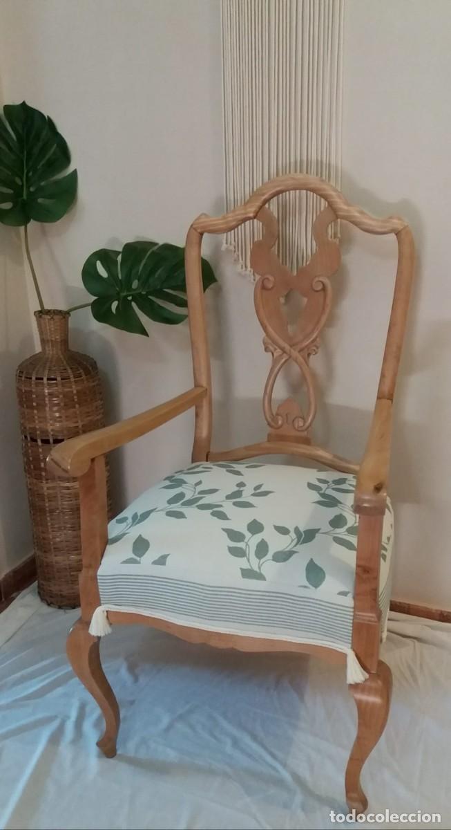Antig&uuml;edades: Sill&oacute;n de madera maciza - Foto 1
