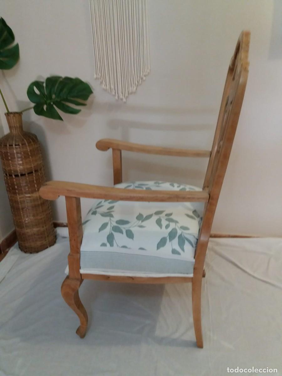 Antig&uuml;edades: Sill&oacute;n de madera maciza - Foto 4