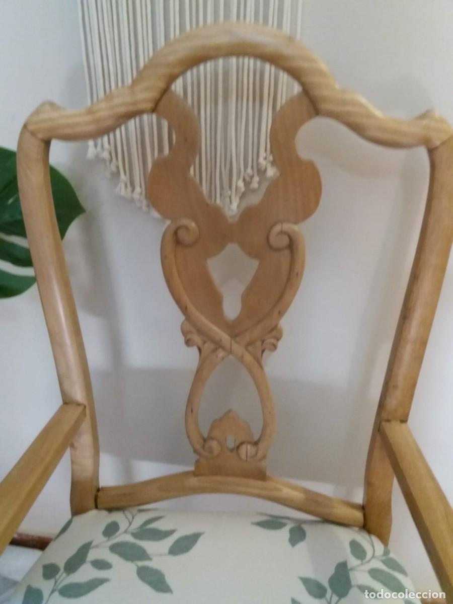 Antig&uuml;edades: Sill&oacute;n de madera maciza - Foto 3