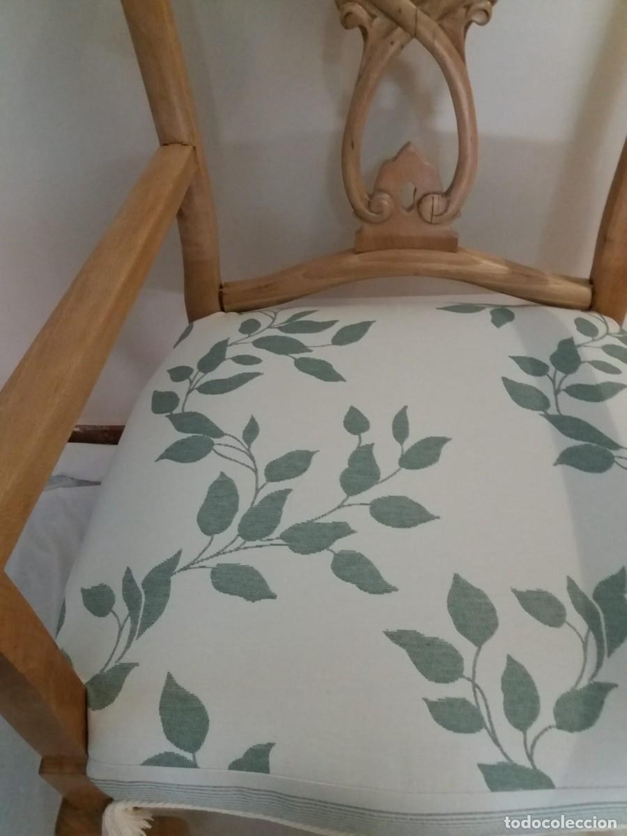 Antig&uuml;edades: Sill&oacute;n de madera maciza - Foto 7