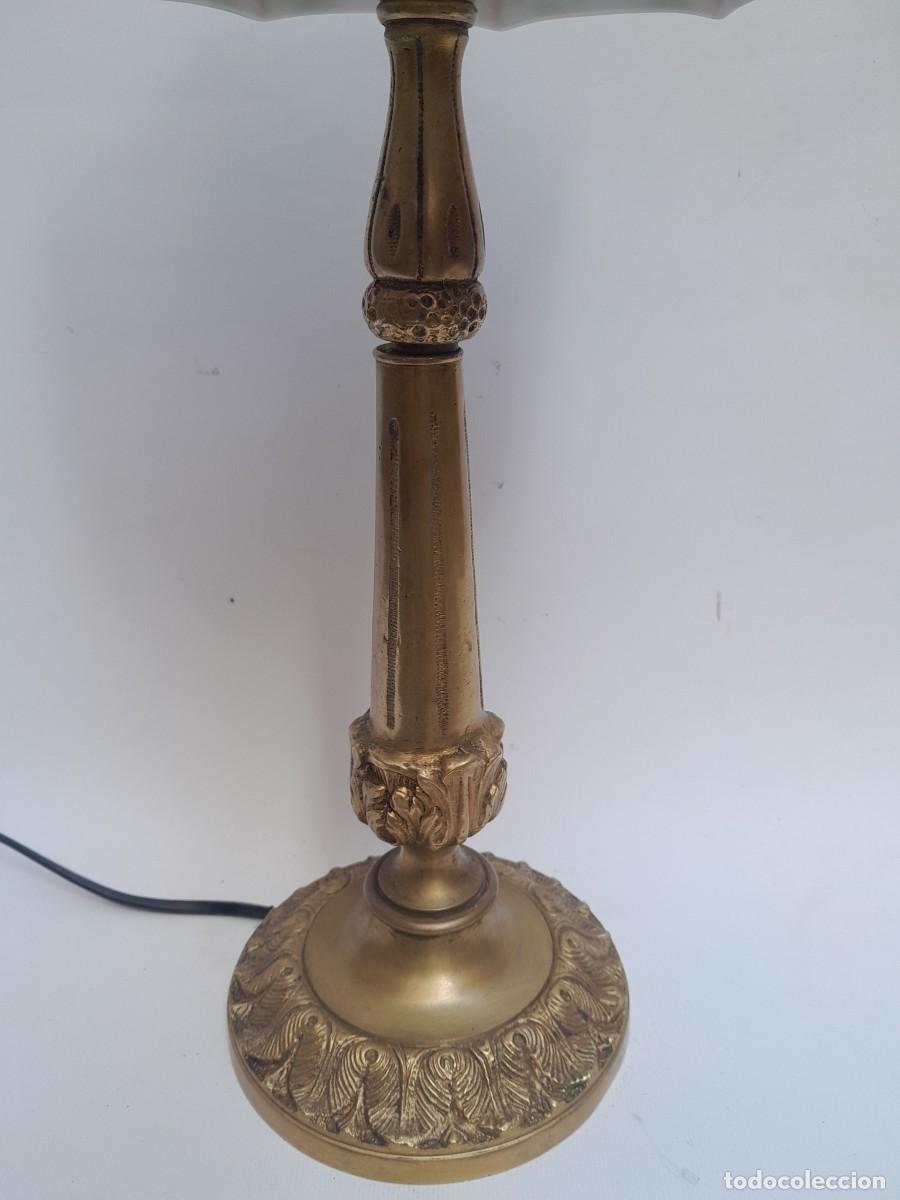 Antig&uuml;edades: lampara de mesa- - Foto 2