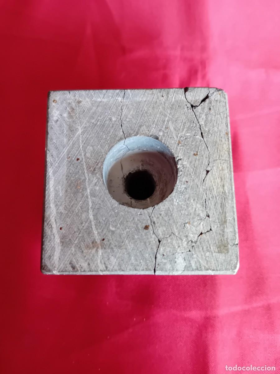 Antig&uuml;edades: Peana de m&aacute;rmol negro veteado - Foto 6