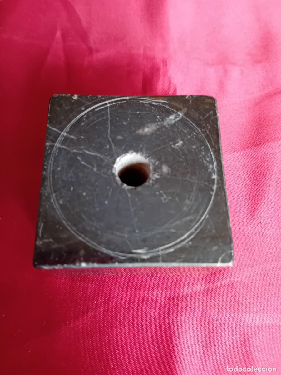 Antig&uuml;edades: Peana de m&aacute;rmol negro veteado - Foto 5