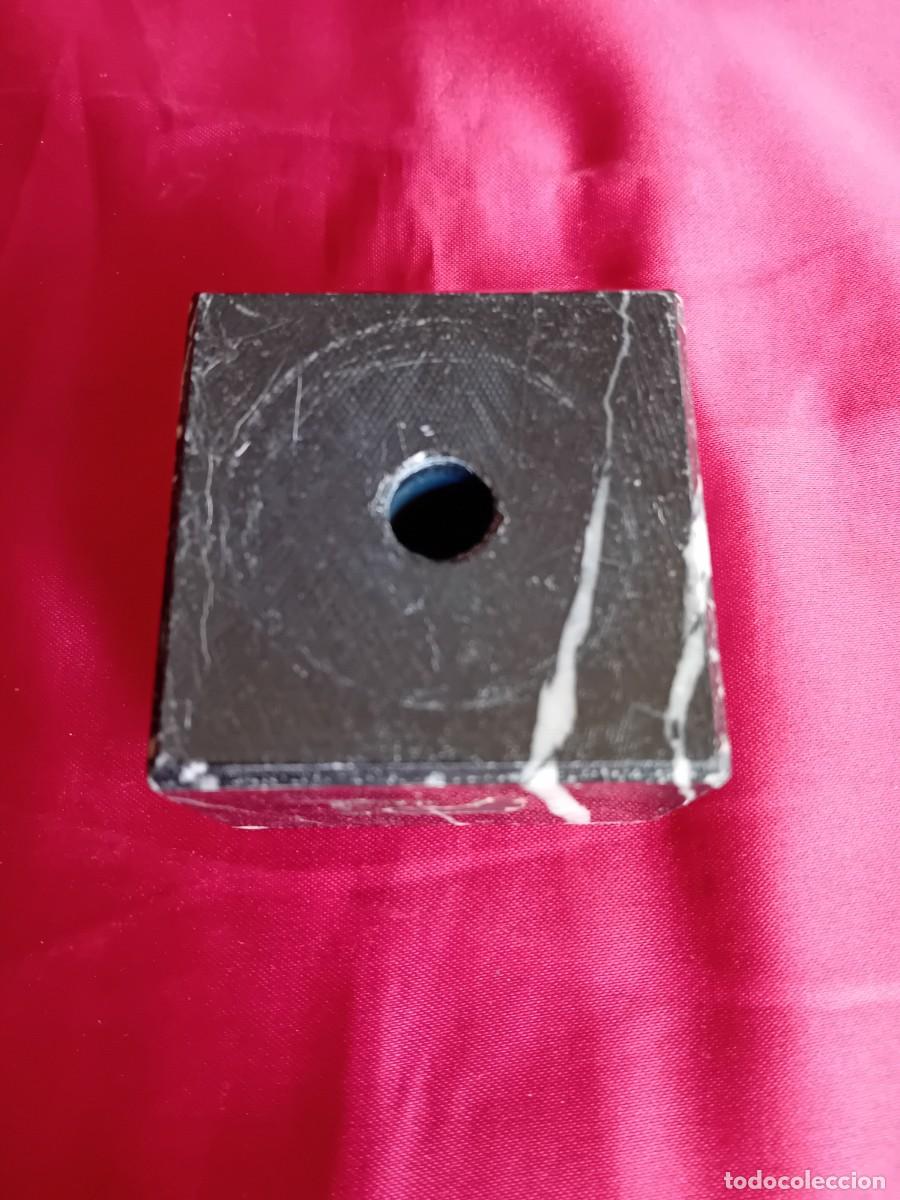 Antig&uuml;edades: Peana de m&aacute;rmol negro veteado - Foto 5