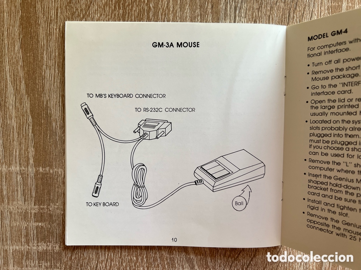 Antig&uuml;edades: Rat&oacute;n Genius Mouse GM-3A PC MOUSE - Foto 3