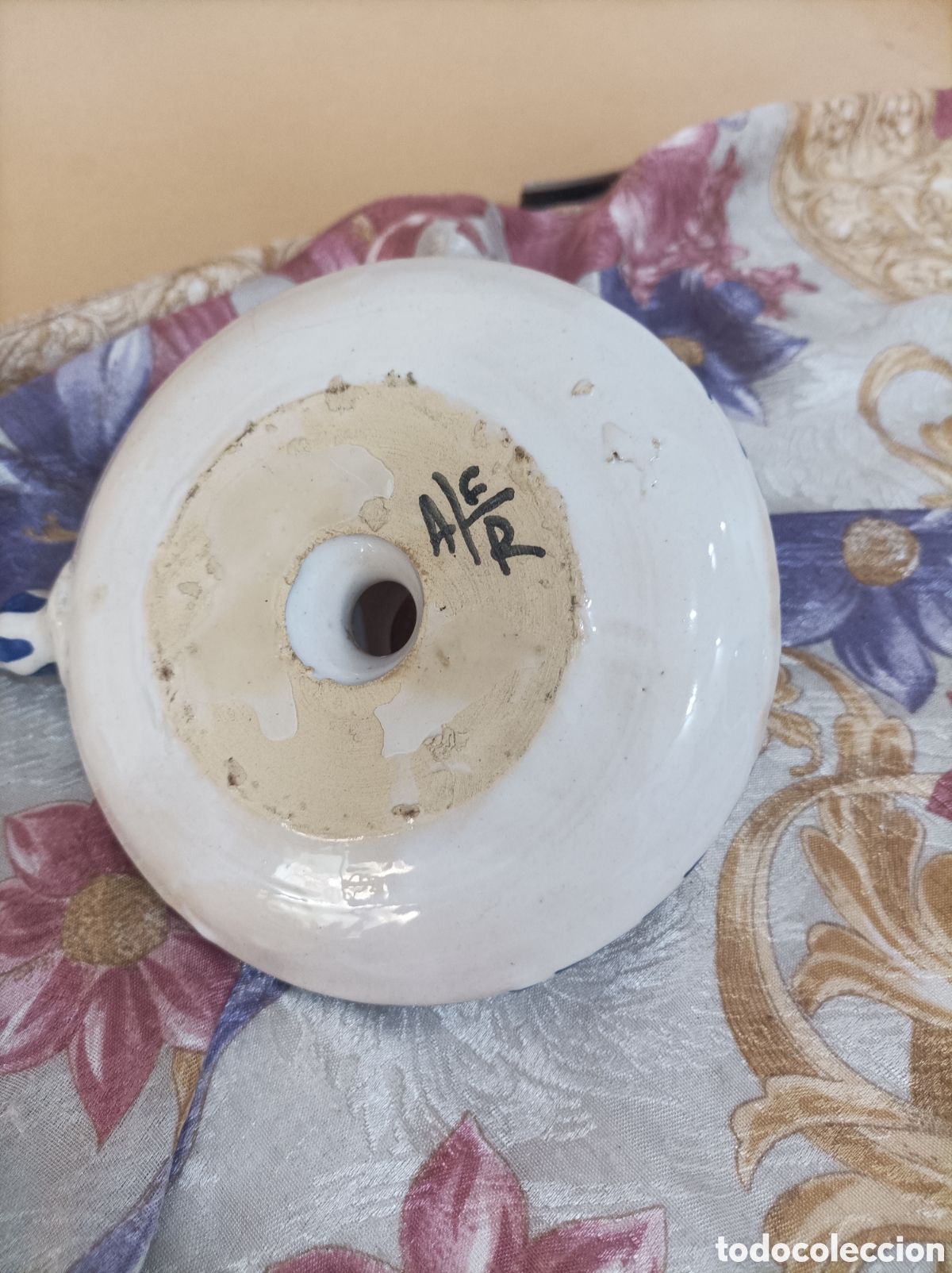 Antig&uuml;edades: Palmatoria de ceramica - Foto 2