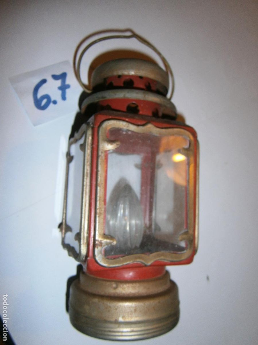 Antig&uuml;edades: ANTIGUO FAROL DE METAL - Foto 3