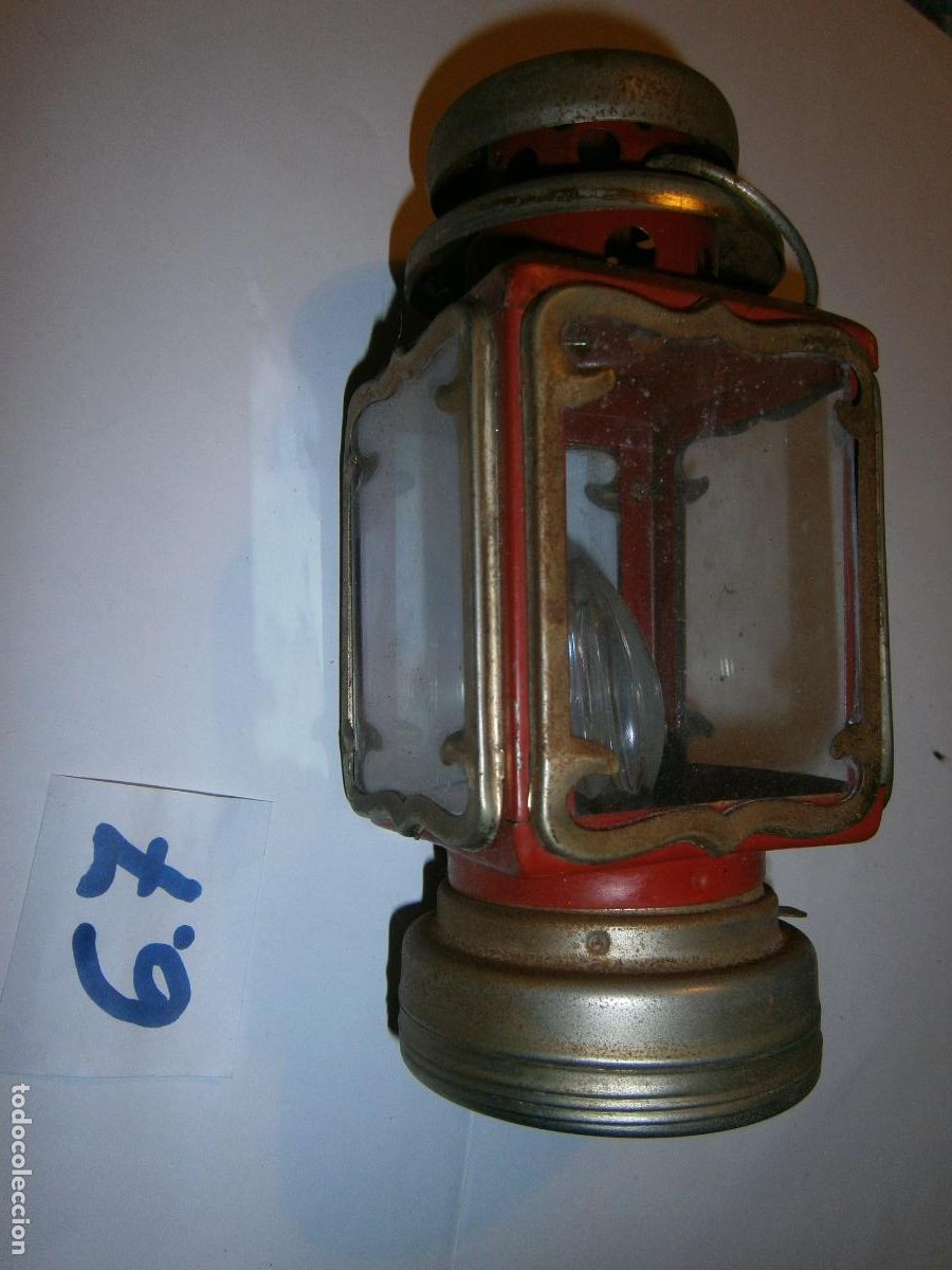 Antig&uuml;edades: ANTIGUO FAROL DE METAL - Foto 4