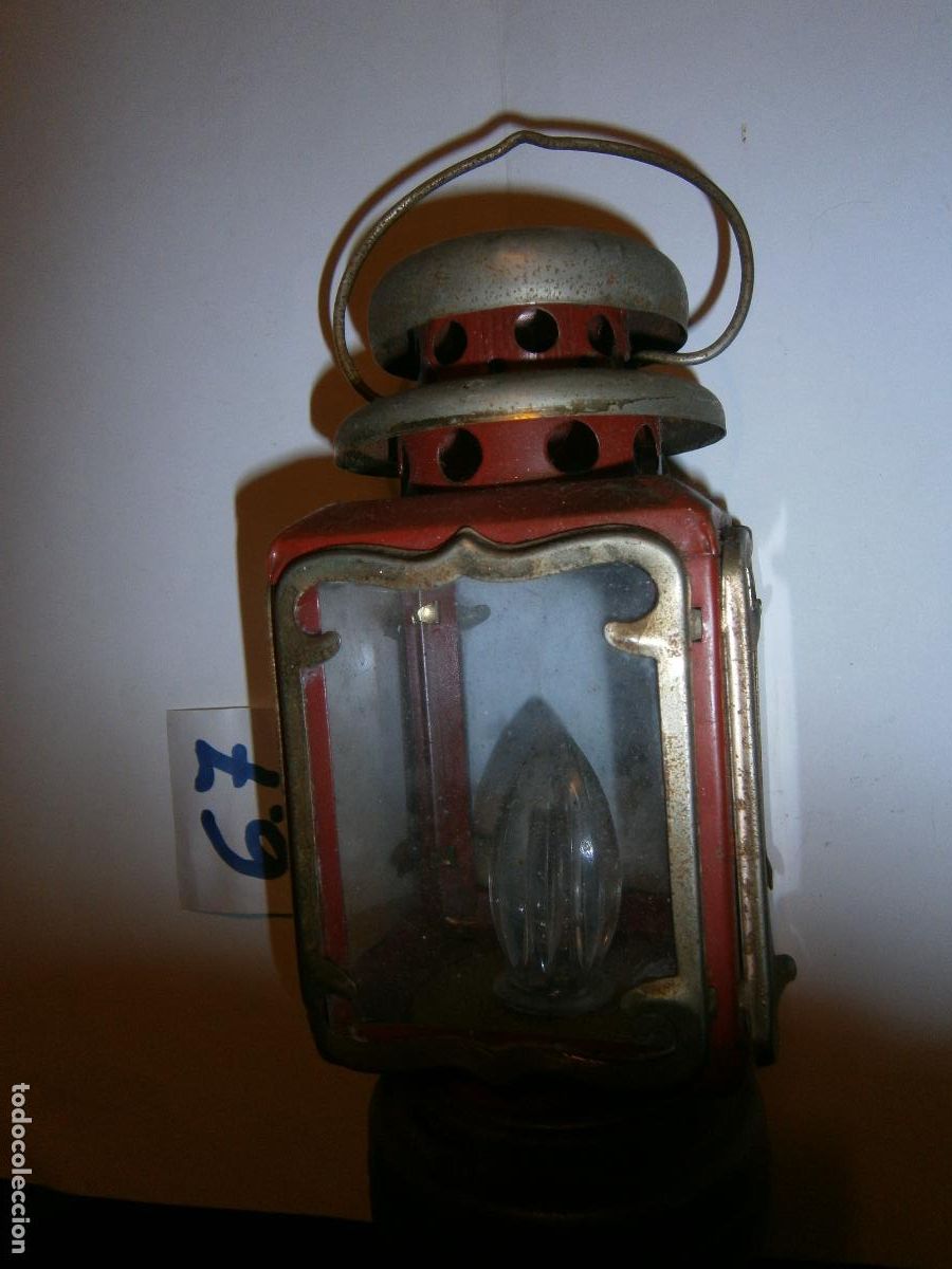 Antig&uuml;edades: ANTIGUO FAROL DE METAL - Foto 5