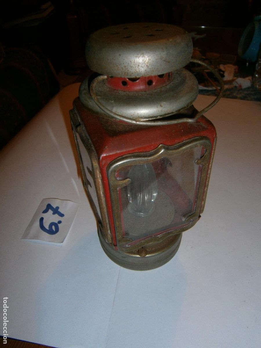 Antig&uuml;edades: ANTIGUO FAROL DE METAL - Foto 1