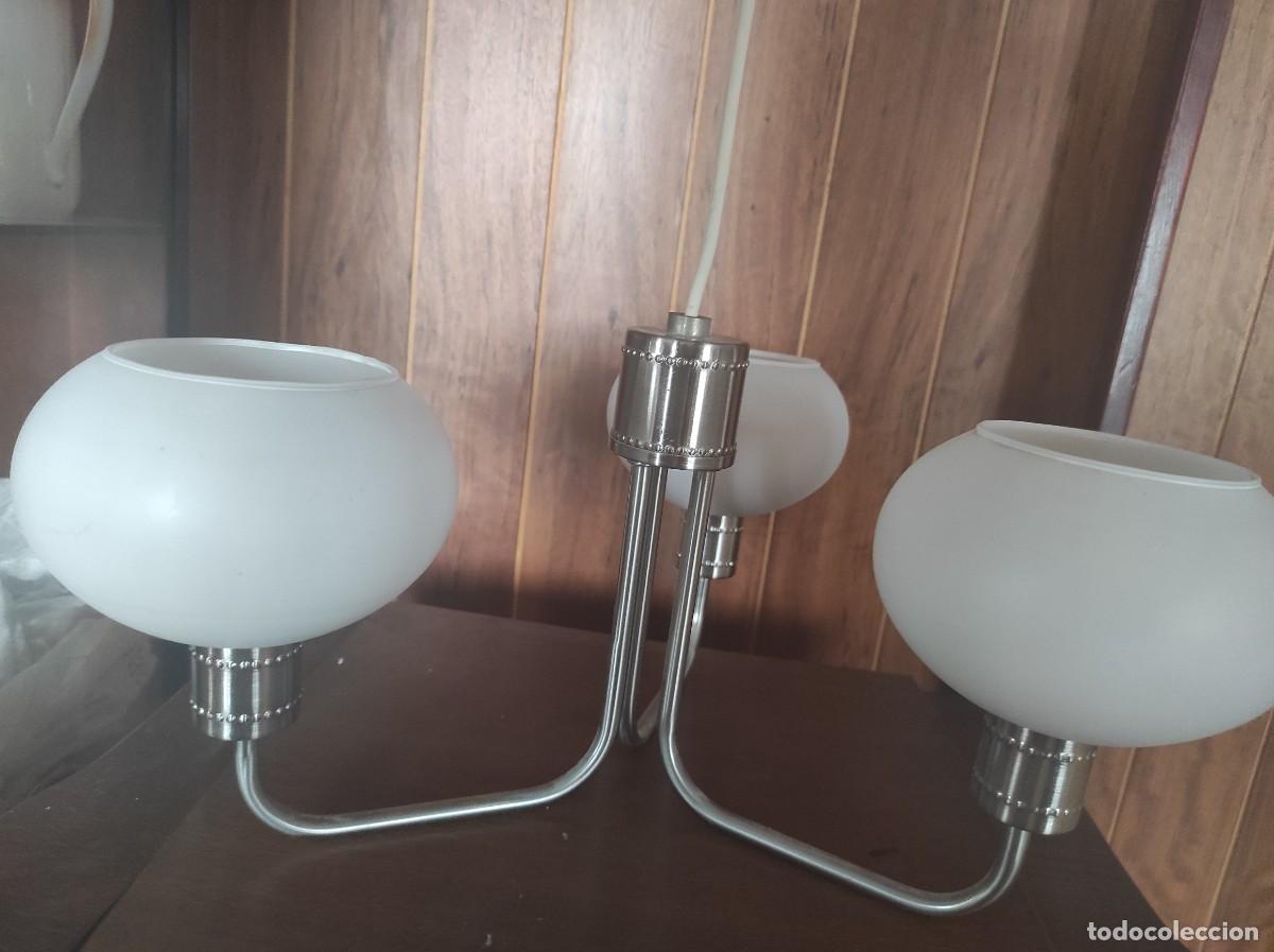 Antig&uuml;edades: LAMPARA DE 3 TULIPAS. DE IKEA. - Foto 2