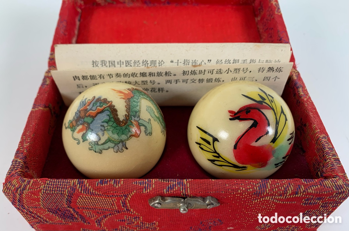 Antig&uuml;edades: 01_Antiguas bolas chinas anti estr&eacute;s - Foto 1