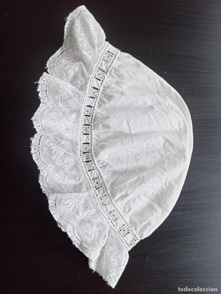 Antig&uuml;edades: Antiguo gorro de algod&oacute;n o lino para dormir - Foto 1