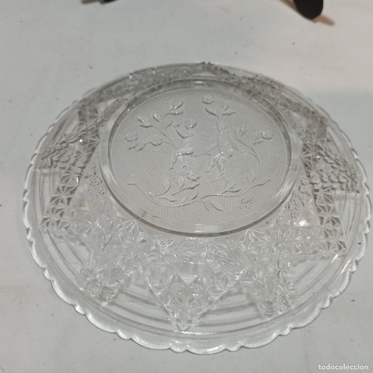 Antig&uuml;edades: plato de cristal tallado - Foto 3