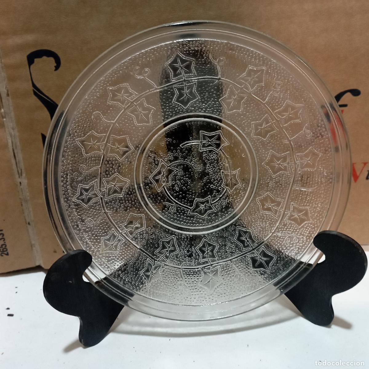 Antig&uuml;edades: plato de cristal tallado - Foto 1