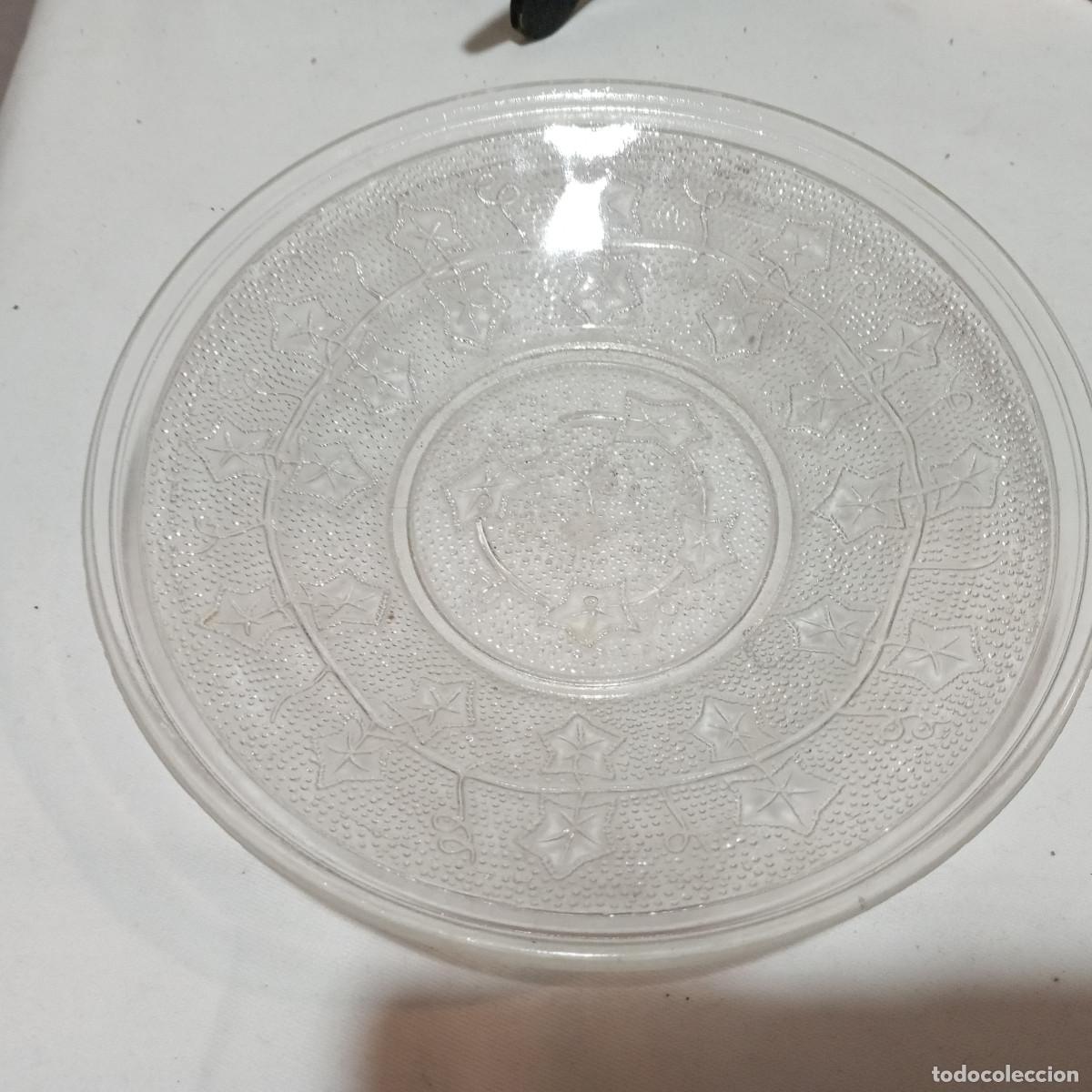 Antig&uuml;edades: plato de cristal tallado - Foto 2