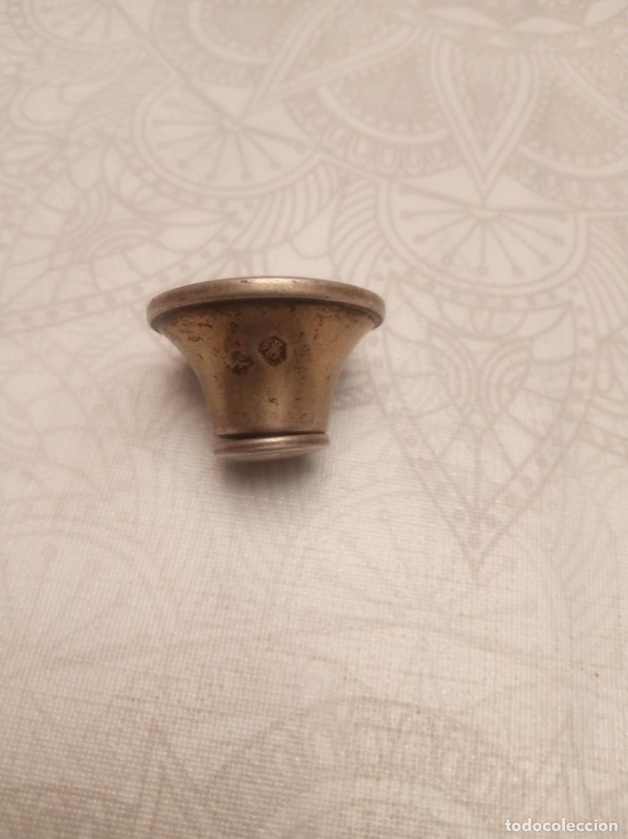Antig&uuml;edades: Tapon de recipiente de Plata de Ley - Foto 2