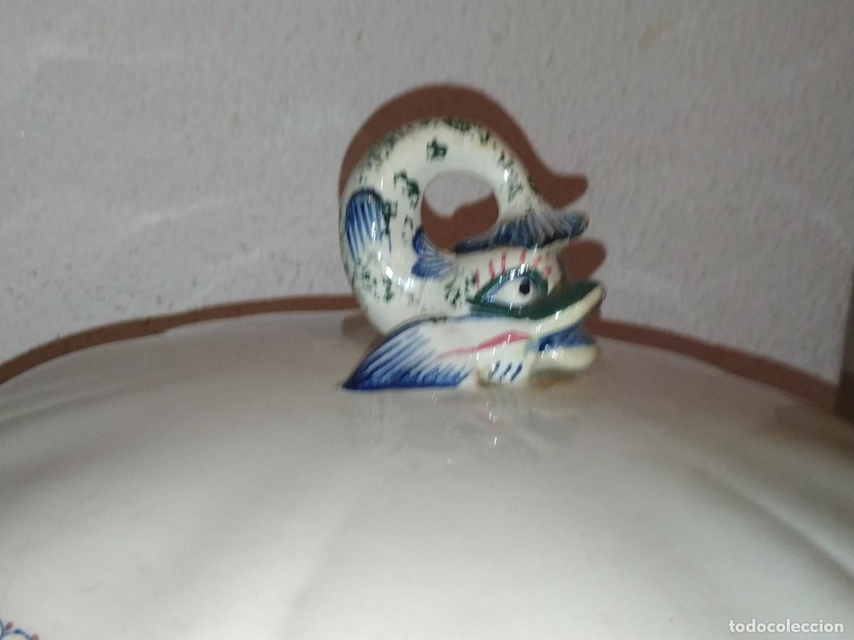 Antig&uuml;edades: Sopera porcelana francesa marca GIEN - Foto 2