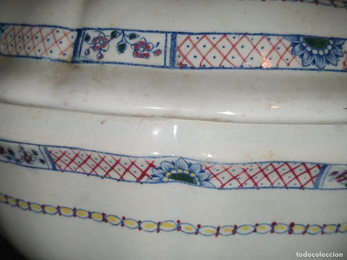 Antig&uuml;edades: Sopera porcelana francesa marca GIEN - Foto 3