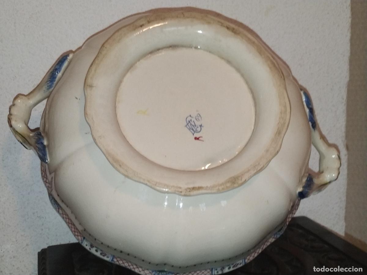 Antig&uuml;edades: Sopera porcelana francesa marca GIEN - Foto 6