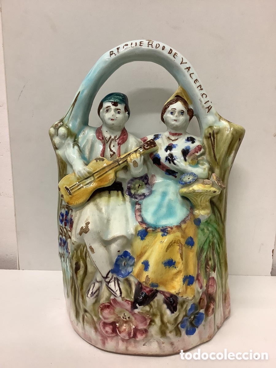 Antig&uuml;edades: ANTIGUO BOTIJO CER&Aacute;MICA DE MANISES - Foto 1