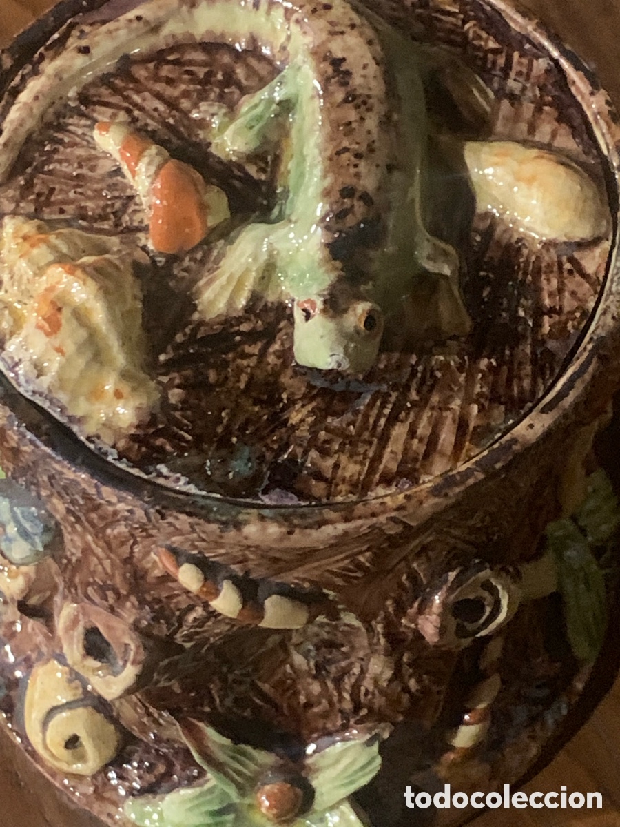 Antig&uuml;edades: Tarro de May&oacute;lica Palissy. S.XIX - Foto 17