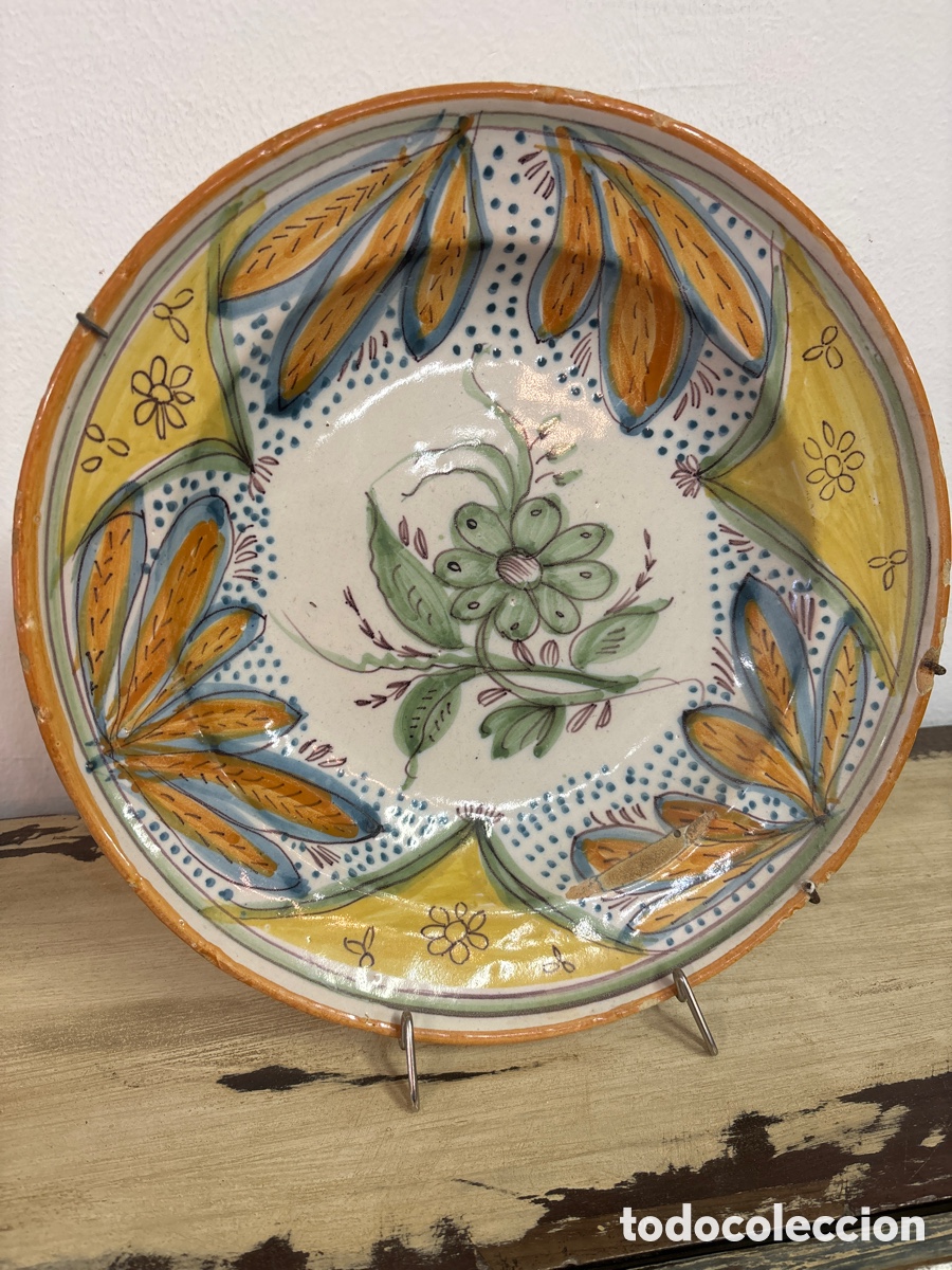 Antig&uuml;edades: Plato de Manises, siglo XIX - Foto 3