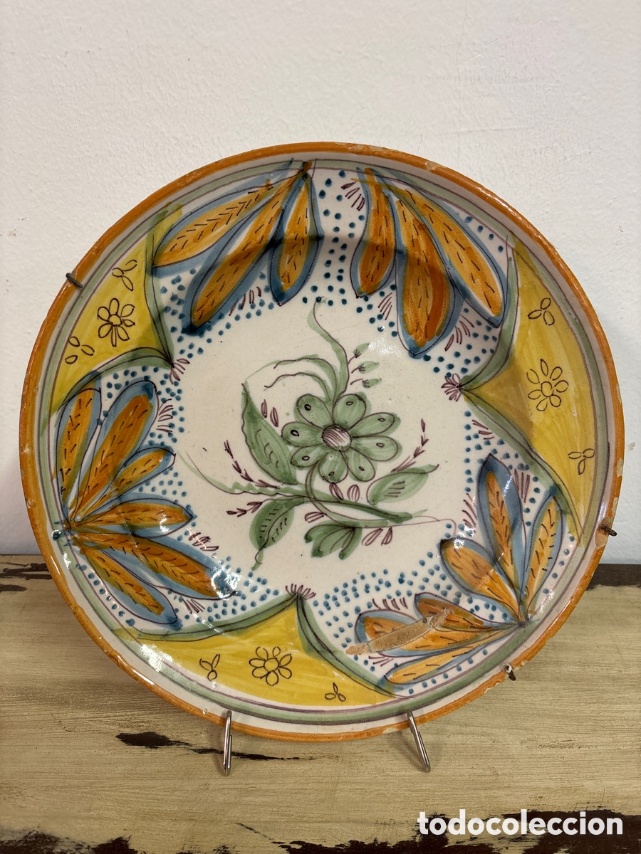 Antig&uuml;edades: Plato de Manises, siglo XIX - Foto 1