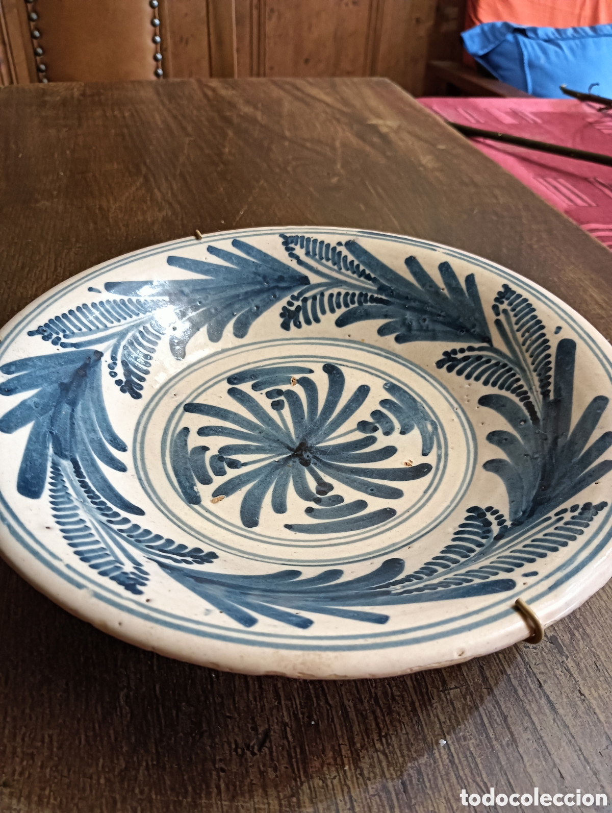 Antig&uuml;edades: Plato antiguo Talavera 1780 - Foto 1