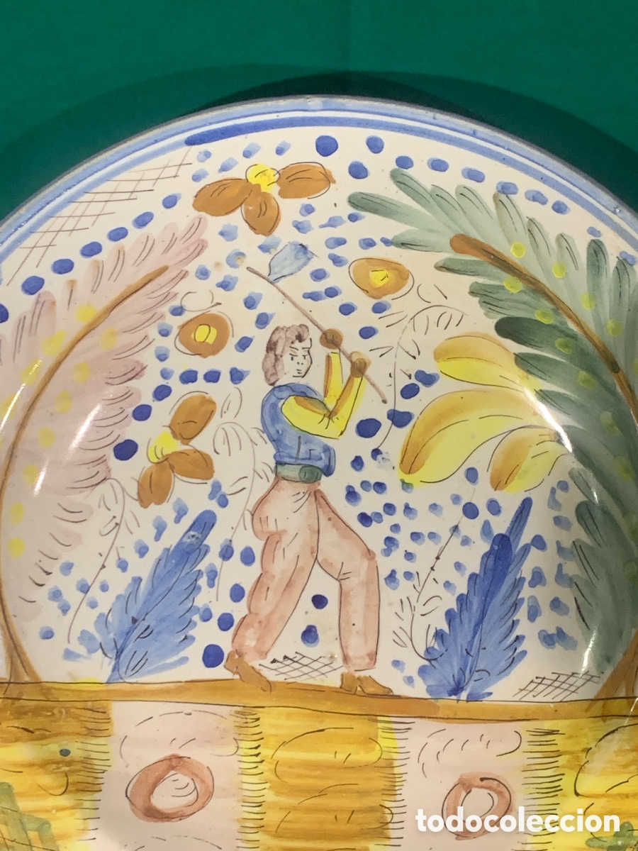 Antig&uuml;edades: Plato de cer&aacute;mica de Manises - Foto 3