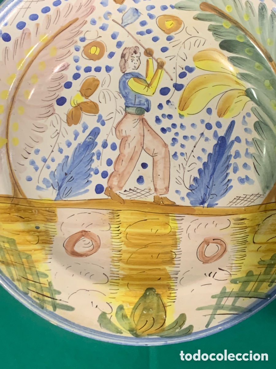 Antig&uuml;edades: Plato de cer&aacute;mica de Manises - Foto 4