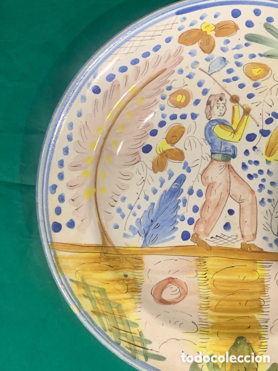 Antig&uuml;edades: Plato de cer&aacute;mica de Manises - Foto 6