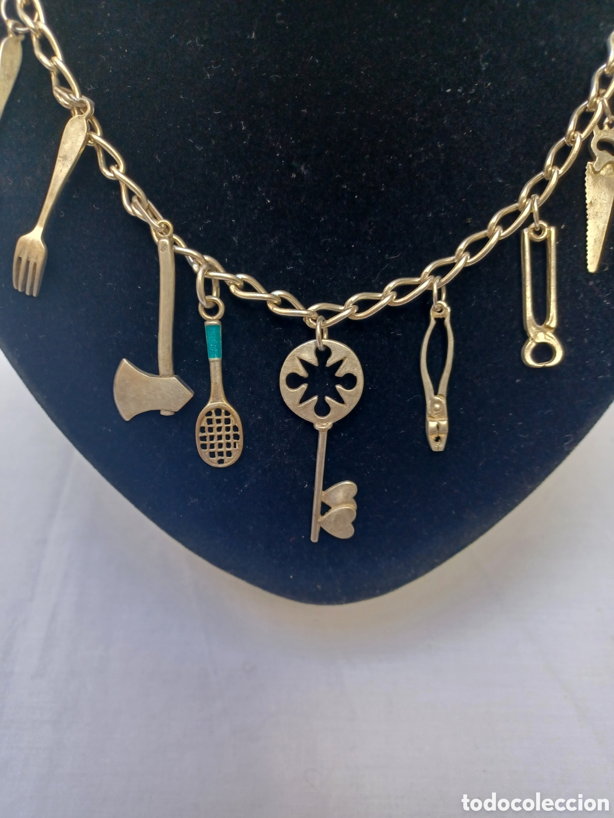 Antig&uuml;edades: Collar de plata. 65 gr. - Foto 2