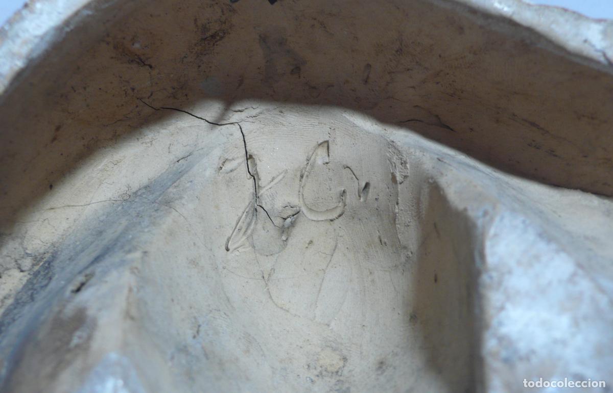 Antig&uuml;edades: FIGURA CABEZA DE MUJER EN BARRO - Foto 4