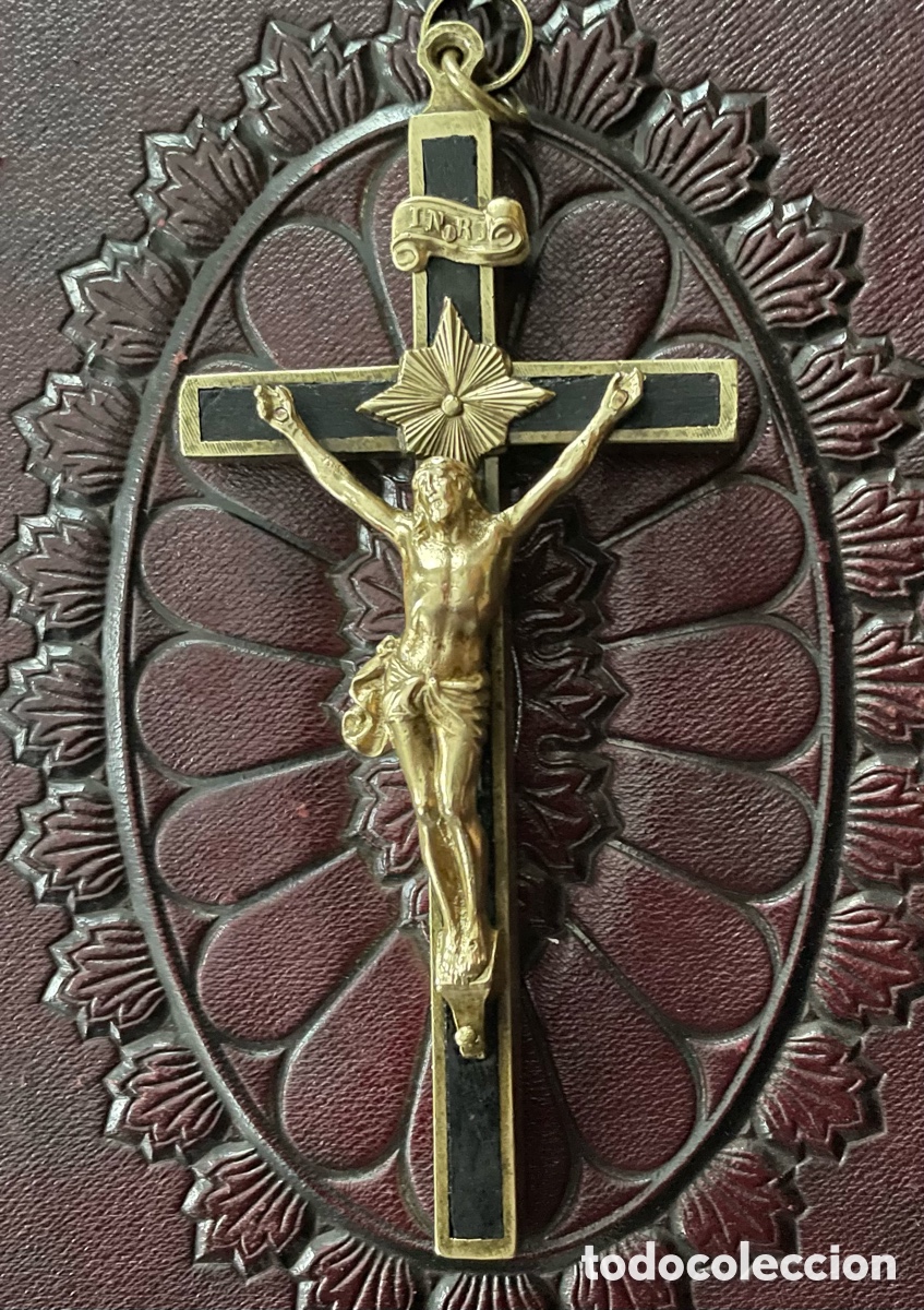 Antig&uuml;edades: CRUZ PECTORAL DE &Eacute;BANO/ BRONCE - Foto 1
