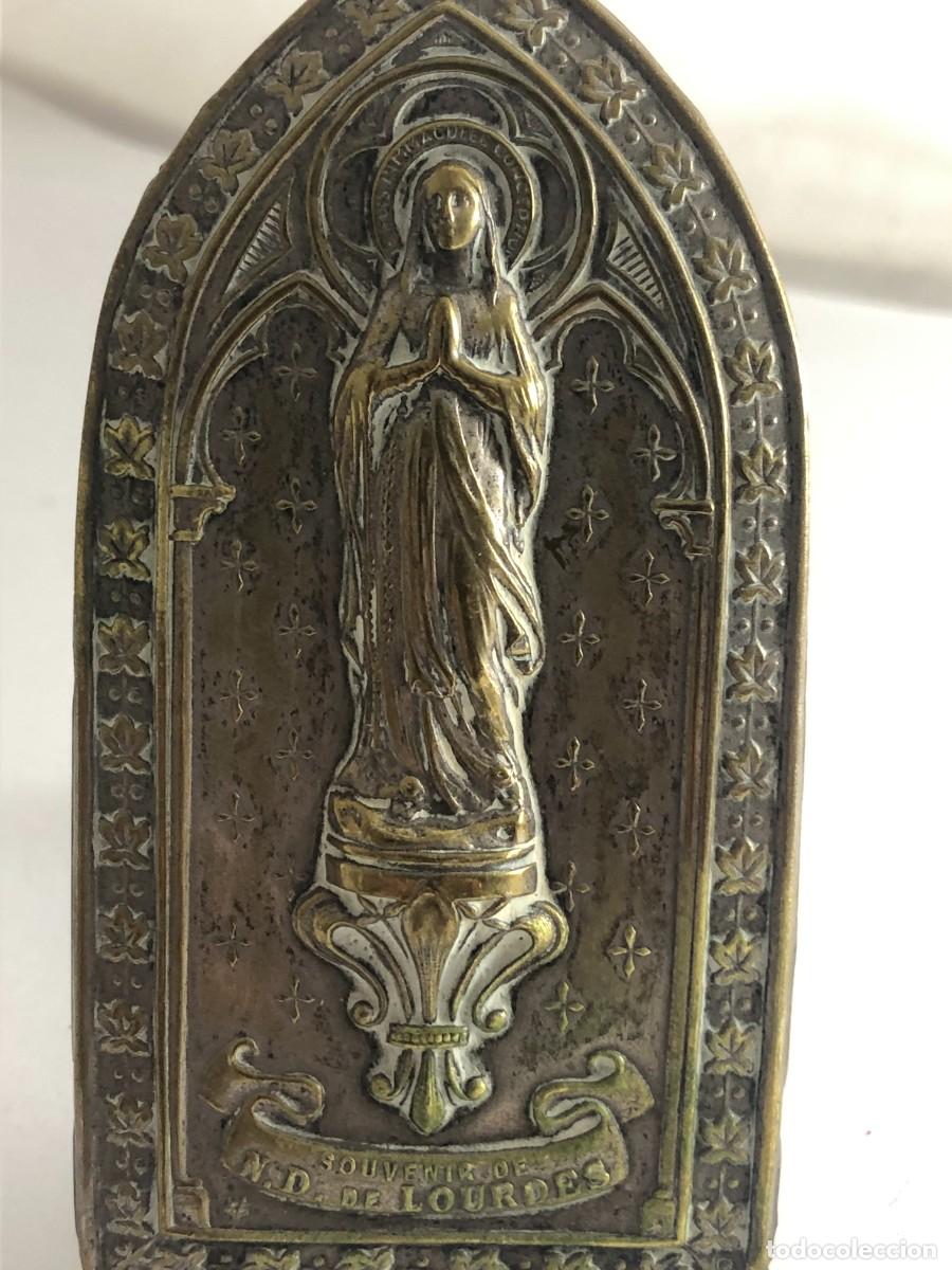 Antig&uuml;edades: Virgen de Lourdes de sobremesa - Foto 8