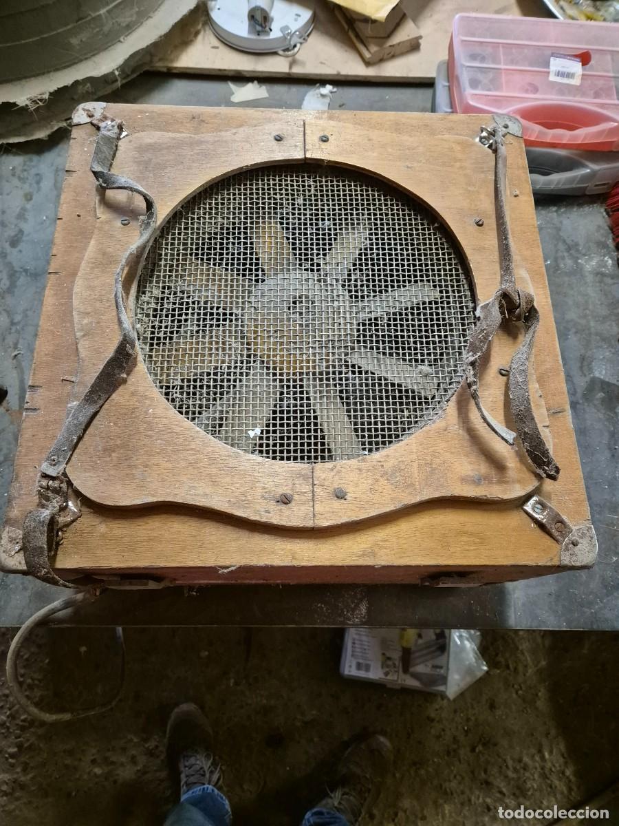 Antig&uuml;edades: Ventilador madera telefonica - Foto 1
