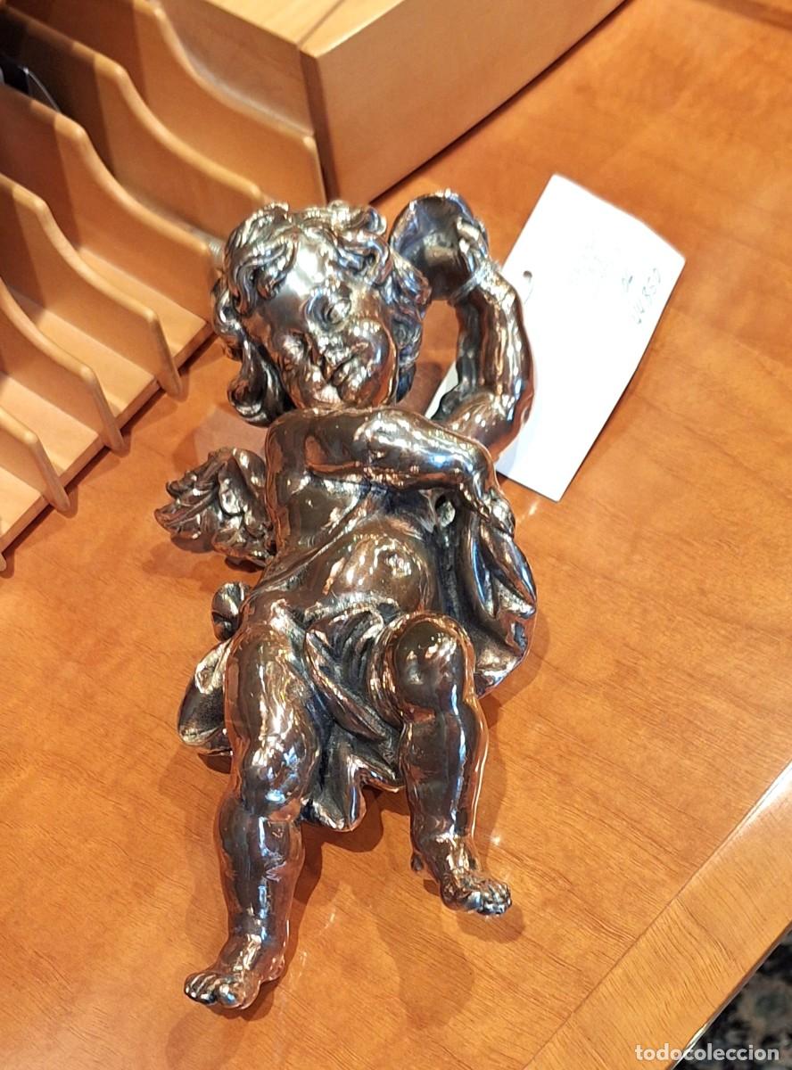 Antig&uuml;edades: Angel de plata de ley barnizada - Foto 1